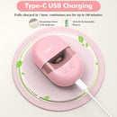 Megainvo Baby Nail Trimmer Electric USB Rechargeable Baby Nail File, Baby Nail Clippers w/Storage Compartment & LED Light, Electric Nail File for Baby Infant Toddler Newborn Nail Care Kit Pink by TinyTreasures Baby Boutique