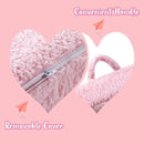 Kids Snuggly-Soft Sherpa Chair, Cuddly Toddler Foam Chair for Boys and Girls, Pink by CozyNest Decor