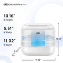Dreo Humidifiers for Bedroom, 4L Top Fill for Large Room, 36H Runtime, 28 dB Quiet Supersized Cool Mist Air Humidifier for Baby Nursery, Plants, Indoor, Night Light, Easy to Clean & Fill by TinyTreasures Baby Boutique