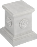 Design Toscano CL5193 English Rosette Sculptural Garden Plinth Base Statuary Pedestal, Grande, antique stone by GreenHaven Gardens
