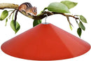 24-inch Large Squirrel Proof Bird Feeders for Outside Hanging, Outdoor Squirrel Baffles for Bird Feeders Pole, Red Color by GreenHaven Gardens