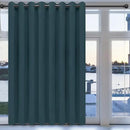 Easy-Going Blackout Door Curtains for Bedroom, Solid Thermal Insulated Grommet and Noise Reduction Window Drapes, Room Darkening Curtains for Living Room, 1 Panel (100x96 in, Bluestone) by CozyNest Decor