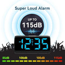 Netzu Digital Alarm Clocks for Bedrooms, Loud Alarm Clock with Dual Alarms, Bold Digits, 5 Dimmers, 4 Volumes, Snooze, Bedside Clock for Deep Sleepers Kids Teens Seniors, Plug in Clock, Easy to Set by TinyTreasures Baby Boutique