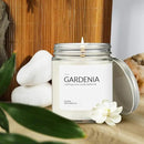 1OAK Soy Wax Scented Candles (Gardenia) - Long Burning Premium Hand-Poured (7oz.) by CozyNest Decor