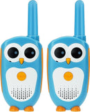 Retevis RT30 Kids Walkie Talkies, Toddler Toys for 4-6 Year Old Boys Girls, Small Owl Toy Walkie Talkie for Kids, Easy to Use, LED Eyes, Christmas Holiday Toy Gifts, Indoor Role Play(Blue,2 Pack) by TinyTreasures Baby Boutique