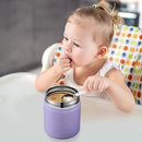 17oz Soup Thermo for Hot Food Kids Insulated Vacuum Food Jar with Stainless Steel Spoon Wide Mouth Thermo Leakproof Lunch Food Container Kids Hot Lunch Box (Purple) by TinyTreasures Baby Boutique