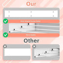 Wall Mounted Drying Rack for Laundry 19.8'', Folding Drying Rack Clothing Wall Mount with 3 Rods, Space Saving for Indoor Outdoor Bathroom Balcony (White, 19.8'') by CozyNest Decor