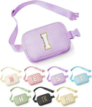 YOOLIFE Birthday Gifts for 4 5 6 7 8 9 10 11 12 13 14 Year Old Girls - Initial Fanny Pack Belt Bag Purse for Girls Teens Daughter Sister Niece, Personalized Trendy Stuff for Teen Girl Kids | Purple I by TinyTreasures Baby Boutique