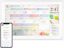 Digital Calendar 15.6 Inch, Electronic Calendar Chore Family Schedules, Smart Weekly and Monthly Planner, 1920 * 1080P IPS Touchscreen Interactive Display - Wall Mount White by TinyTreasures Baby Boutique