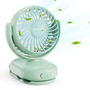 Momcozy Portable Fan with Clip | 4-Speed Mini-Fan for Carrier | Personal Fans Ultra Lighter 0.26lb | Gaps ≤4.5mm | Handheld Cooling | Rechargeable Rotate for Diaper Backpack/Stroller/Carrier/Chair by TinyTreasures Baby Boutique