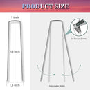 Gtongoko Landscape Staples 10 Inch 11 Gauge 50 Pack Garden Stakes Upgraded Tent Stakes Galvanized SOD Pins Ground Stakes Yard Stakes for Weed Barrier Fabric Ground Plant Cover Stakes Outdoor Décor by GreenHaven Gardens