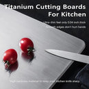 3 pack Titanium Cutting Boards for Kitchen -Titanium Cutting Board Double Sided Titanium Cutting Mat,Non Stick Chopping Board by CozyNest Decor