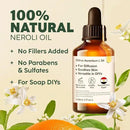 Kukka Neroli Essential Oil for Diffuser Skin - 4 Fl Oz - 100% Pure Natural Neroli Oil, Floral Scent, for Aromatherapy, Candle, Bath Bomb & Soap Making Scent DIY by CozyNest Decor