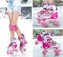 Sowume Adjustable Roller Skates for Girls and Women, All 8 Wheels of Girl's Skates Shine, Safe and Fun Illuminating for Kids by TinyTreasures Baby Boutique
