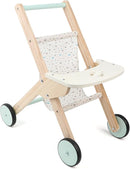 Wooden Baby Walker Doll Stroller, Baby Push Walker, Shopping Cart Learning Walk for Boys and Girls, Wood Push Toys for Toddler Learning to Walk by TinyTreasures Baby Boutique