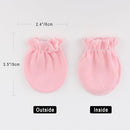 BQUBO Newborn Infant Toddler Mittens No Scratch Cotton Elastic Wrist Gloves Hypoallergenic for 0-6 Months Baby Boys Girls by TinyTreasures Baby Boutique