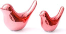 Notakia Small Birds Statues Pink Home Decor Modern Style Decorative Ornaments for Living Room, Bedroom, Office Desktop, Cabinets (2Pcs Pink Birds) by CozyNest Decor