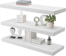 Large Floating Shelves for Wall Set of 3 Wooden Wall Shelves 24 in x 12.75 in x 2 in Room Decor Long Shelf with Invisible Wall Mount Bracket for Bedroom Kitchen Living Room White by CozyNest Decor