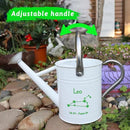 Metal Watering Can for Outdoor and Indoor Plants, Watering Can Decor, 1 Gallon (Leo) by GreenHaven Gardens