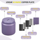26oz Soup Thermo for Hot Food Kids with Buckle Lid Insulated Vacuum Food Jar Wide Mouth Leakproof Stainless Steel Lunch Container (Purple) by TinyTreasures Baby Boutique