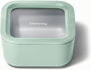Caraway Glass Food Storage - 10 Cup Glass Container with Ceramic Coated Non-Stick Lids - Easy to Store, Non-Toxic, Dishwasher, Oven, & Microwave Safe by TinyTreasures Baby Boutique