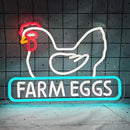 Chicken Coop Neon Sign Chicken Cluck Led Light Up Sign Farm Chicken Coop Farmhouse Kicthen Garden Decor Chicken Coop Sign Birthday Gifts for Family USB Powered Neon Sign,Size15.7*11inch(JWD025) by GreenHaven Gardens