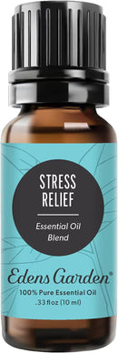 Edens Garden Stress Relief Essential Oil Blend- 100% Pure Premium Grade, Undiluted, Natural, Therapeutic, Aromatherapy, The Best for Diffusing, Skin, Candle, Humidifiers 10 ml (.33 fl oz) by CozyNest Decor