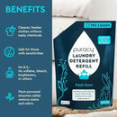 Puracy Laundry Detergent Refill - Enzyme-Powered Liquid Laundry Detergent Concentrate, Natural Laundry Detergent Seen on TikTok, Non-Toxic (Fresh Linen, 48 fl oz, 192 Loads) by CozyNest Decor