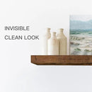QEEIG Floating Shelf for Wall Bathroom Shelves Bedroom Kitchen Living Room Farmhouse Small Book Shelf 16 inch Set of 1, Brown (015-BN1) by CozyNest Decor