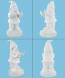 Gnometastic Gnude Gnomes - Middle Finger Unpainted Gnome, 12.5in, Paint Your Own Gnome - Funny Garden Gnomes to Paint for Adults, Polyresin Outdoor or Indoor by GreenHaven Gardens