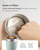 Papablic Pro Portable Bottle Warmer for Travel– Fast Heating, Steam Sterilizer, 30W Fast Charge, 5-Temp Control, Easy-Clean Wide Mouth, Baby Milk Warmer for Breastmilk & Formula, Almond Rose by TinyTreasures Baby Boutique