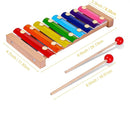 Xylophone for Toddlers 1-3 Kids Musical Instruments for Toddlers 1-3 Baby Kids Wooden Toy Toddler Xylophone for Babies 6 Months and Up Wooden Kid's Preschool Musical Instruments by TinyTreasures Baby Boutique