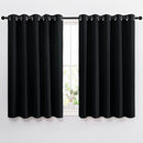NICETOWN Black Out Curtains for Living Room - Easy Care Solid Thermal Insulated Grommet Blackout Panels/Drapes for Bedroom Window (2 Panels, 66 inches Wide by 54 inches Long) by TinyTreasures Baby Boutique