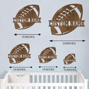 Personalized Football Name Sign, Wooden Name Sign, Football Nursery Decor, Baby Name Sign Wood Sign, Football Gift, Nursery Name Sign for Baby Boy gift/19 by TinyTreasures Baby Boutique