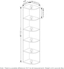 Furinno Pasir 5-Tier Corner Open Shelf Bookcase, White by TinyTreasures Baby Boutique