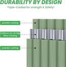 Raised Garden Bed Kit 8×2×1.4 FT Magnesium-Aluminum-Zinc Stainless Steel Metal Planter Box for Planting Outdoor Plants Vegetables（Light Green） by CozyNest Decor