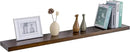 48 Inch Fireplace Mantel - 8 Inch Deep Rustic Premium Solid Pine Wood Floating Shelf - Farmhouse Wall Mounted Display Shelf - Heavy-Duty Metal Bracket - 48"W x 8"D - Set of 1 - American Walnut Color
