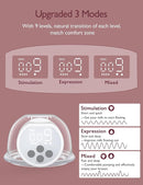 Momcozy Hands-Free Breast Pump S12 Pro, Wearable & Portable Pump with Soft DoubleFit Flange, 3 Modes | 9 Levels Double Electric Pump, Smart Display, 24mm, 2 Pack, Cozy White by TinyTreasures Baby Boutique