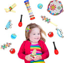 Kids Musical Instruments Toys Set: Baby Music Toys Montessori Percussion for Toddlers - Preschool Educational Musical Toys Set for Boys and Girls with Storage Bag (Red) by TinyTreasures Baby Boutique