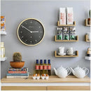 NEWGATE® Mr Clarke Wall Clock | Large Scandi Inspired Plywood Clock | 16 inch | Pale Wood case with Dark Grey dial | Modern Minimalist Design for Kitchen, Living Room or Office by CozyNest Decor