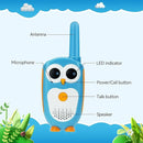 Retevis RT30 Kids Walkie Talkies, Toddler Toys for 4-6 Year Old Boys Girls, Small Owl Toy Walkie Talkie for Kids, Easy to Use, LED Eyes, Christmas Holiday Toy Gifts, Indoor Role Play(Blue,2 Pack) by TinyTreasures Baby Boutique