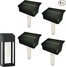 GOODFOEVER 4 Pack Solar Lights for Outdoor Fence and Wall, Waterproof by GreenHaven Gardens