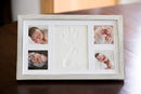 Little Hippo Baby Footprint Kit & Keepsake | Baby Handprint Kit | Baby Hand and Footprint Kit (Rustic White, Large) by TinyTreasures Baby Boutique