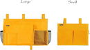 Surblue Bedside Caddy Hanging Bed Organizer Storage Bag Pocket for Bunk and Hospital Beds, College Dorm Rooms Baby Bed Rails, Camp 4 Pockets and 2 Hooks (Small, Yellow) by CozyNest Decor