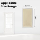 Self Adhesive Portable Blackout Curtains for Bedroom Easy to Install Window Thermal Lnsulated Kitchen Room Darkening Small Window Curtains, Cortinas Para Cuarto, 35"W X 71"L, Beige, 1 Panel by TinyTreasures Baby Boutique