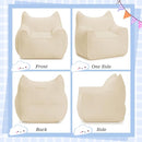 HOMMPA Bean Bag Chair for Kids Stuffed Toddler Bean Bag Sofa with Pocket Filler Cat Shaped Bean Bag Chair Boys and Girls Baby Lazy Floor Sofa Chair for Gaming Reading Playing Beige by TinyTreasures Baby Boutique