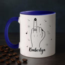 Personalized Ring Finger Coffee Mug With Name, Custom White Cup Gift For Wedding Engagement Bridal Shower Bachelorette, Ring Accent Coffee Cup For Her Girlfriend Bride Wife, Just Married Mug 11 15Oz by TinyTreasures Baby Boutique
