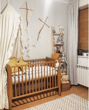 Bed Canopy with Frills Reading Nook Game Tent for Kids Boho Hanging Net Play Room Decor(Beige) by TinyTreasures Baby Boutique