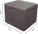 33 Gallon Pro Outdoor Storage Box Waterproof Lockable Resin Deck Box Large, Patio Storage Bin for Pool Accessories Cushion Furniture, Garden Tools, UV-Resistant Outside Delivery Brown by CozyNest Decor