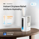 Dreo 6L Humidifiers for Bedroom, Smart Warm & Cool Mist for Large Room, 60Hr Quiet Runtime for Baby, Plant, Humidity Sensor, Indicator Light, 12H Timer, Google/Alexa, White by TinyTreasures Baby Boutique